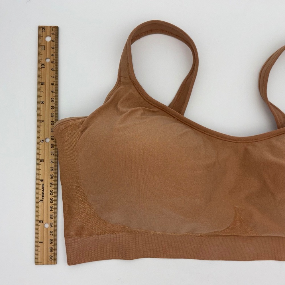 SHAPERMINT Wireless Shaping Bra Comfort Straps Stretch Seamless Tan Nude 4XL - Picture 9 of 12